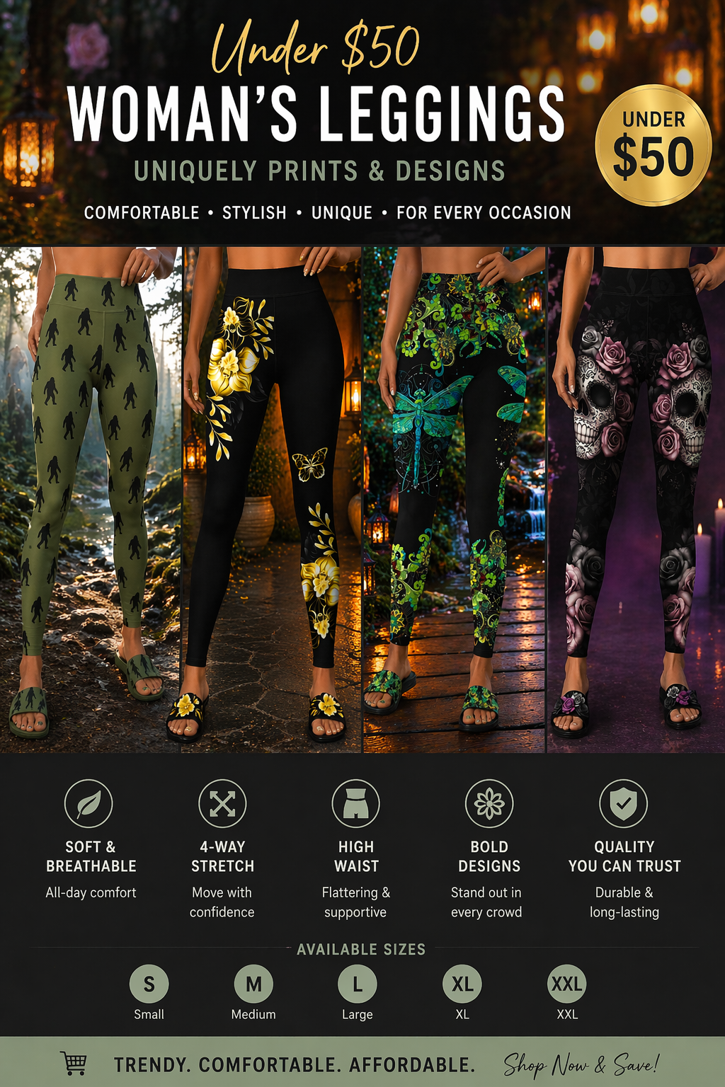 Woman's Leggings/Pants M/M Under $50