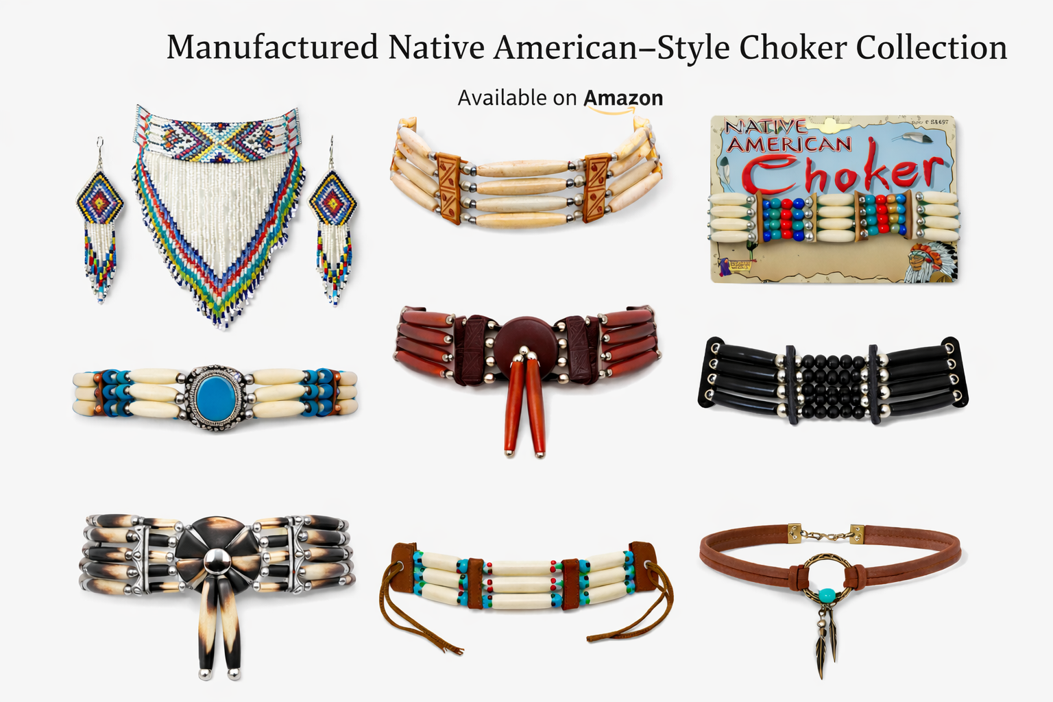 Manufactured Native American–Style Choker Collection Available on Amazon.ca