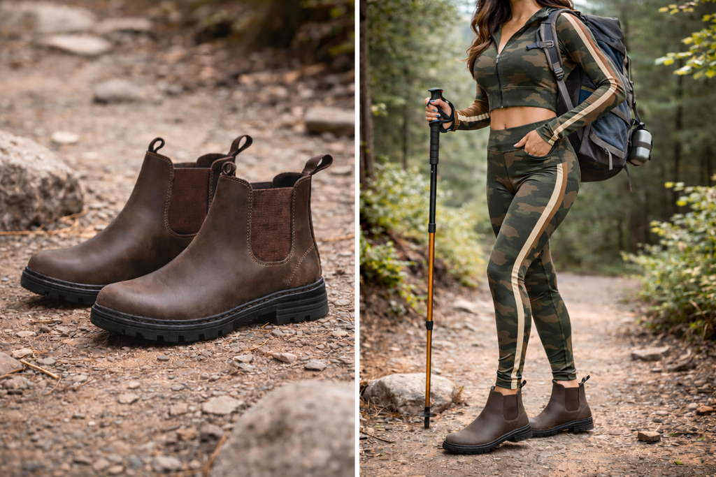 Cestfini Outdoor Chelsea Hiking Boots (Brown)