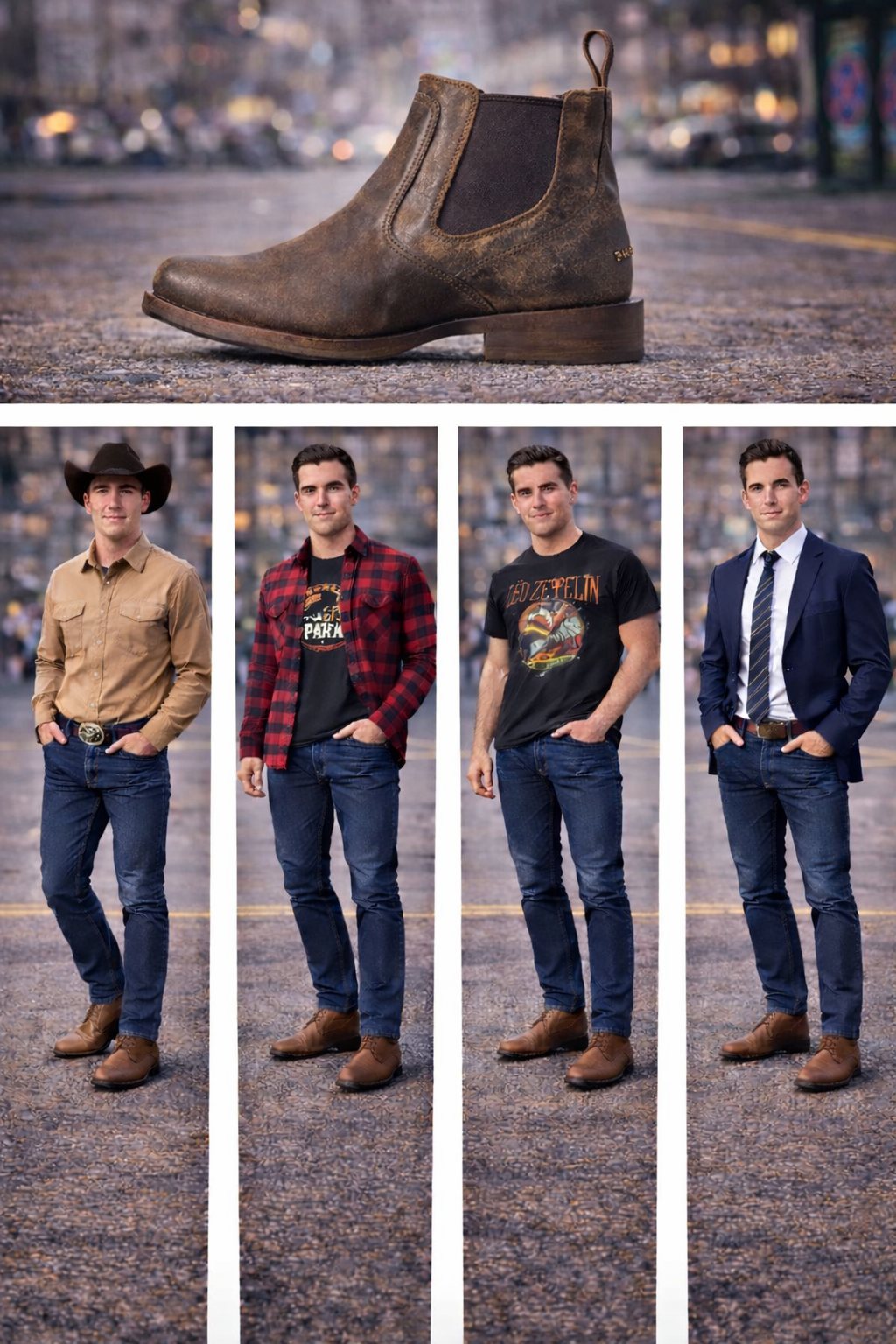 ARIAT Men's Midtown Rambler Casual Boot - Stone
