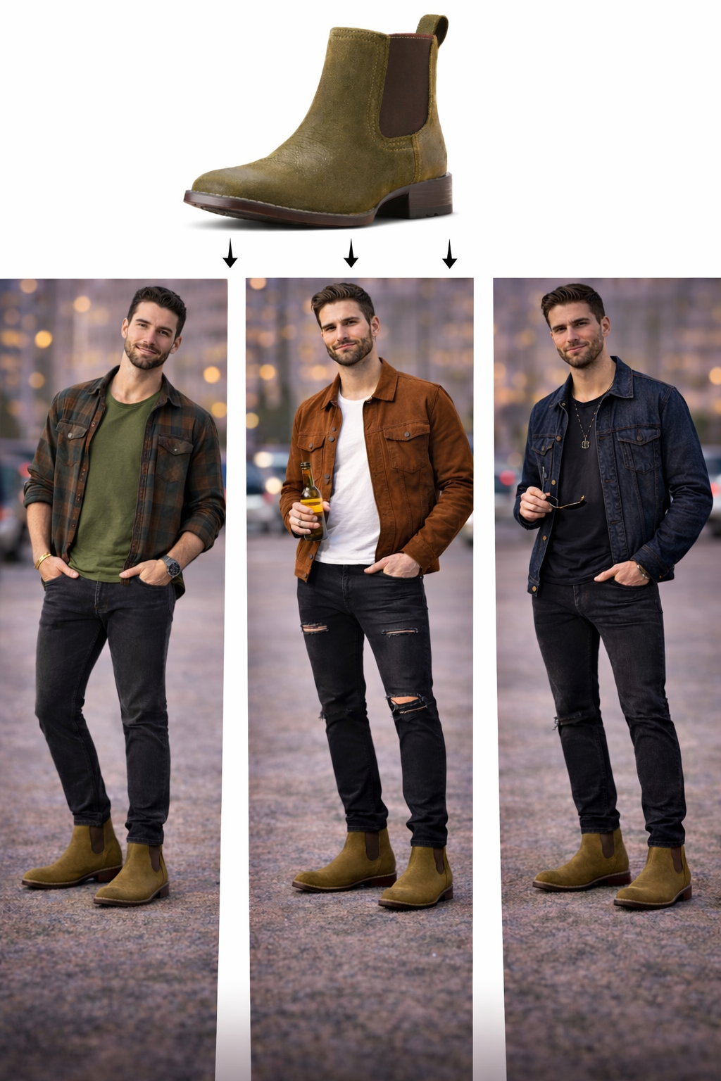 Ariat Mens Booker Ultra Square Toe Chelsea Boots