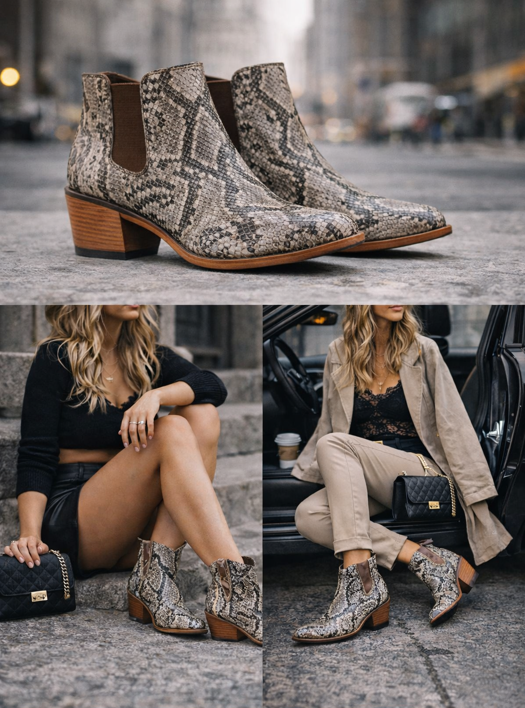 ARIAT womens Greeley Western Boot (Natural Snake)