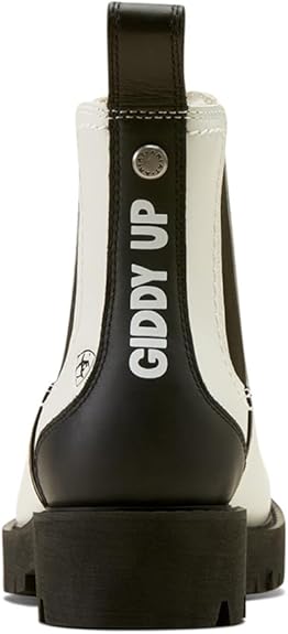 ARIAT Women's Wexford Lug Milton Menasco Boot - Colour: Black/Bright White
