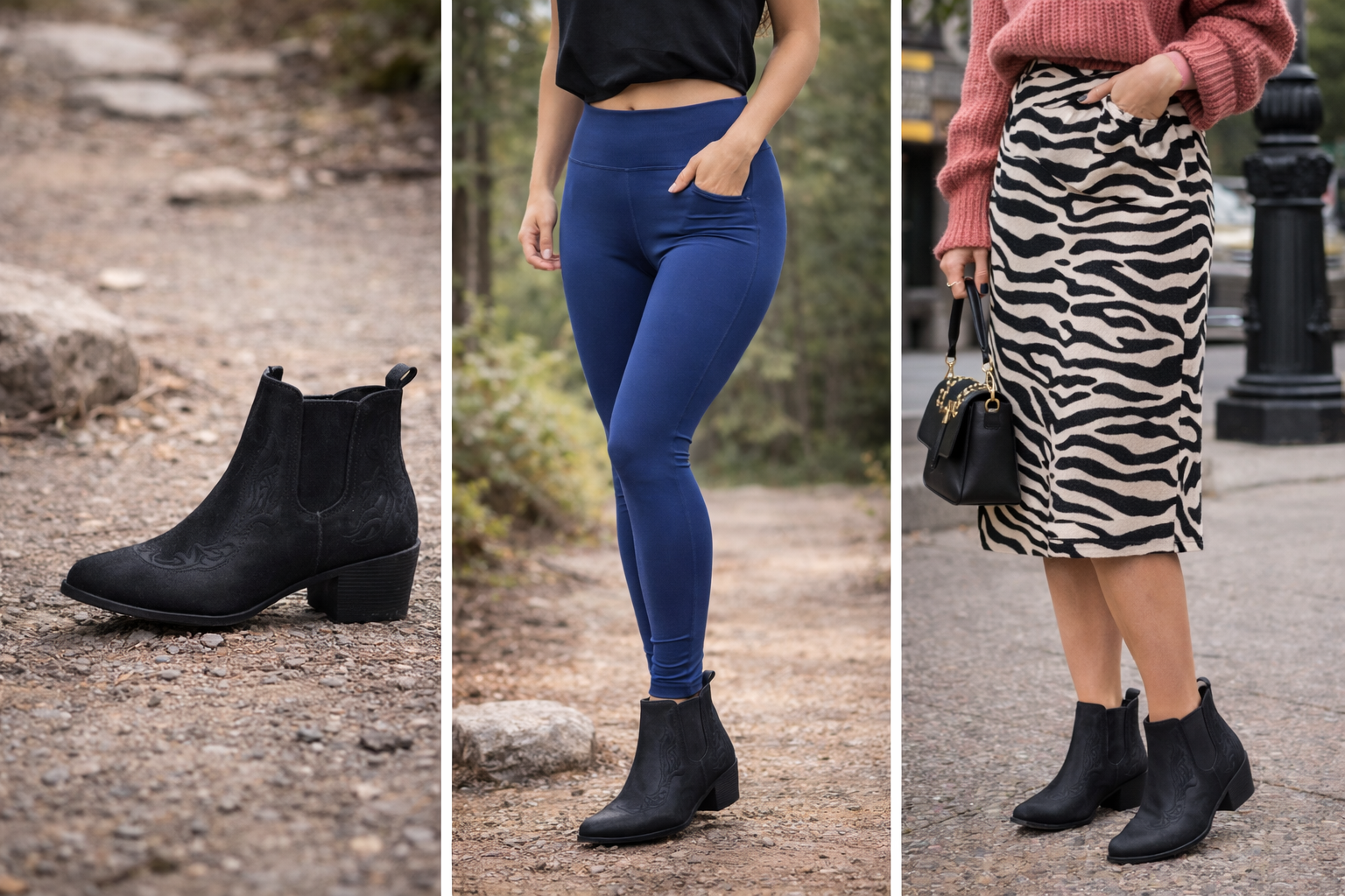 GLOBALWIN Women's Cowgirl boots Western Short Ankle Pull On