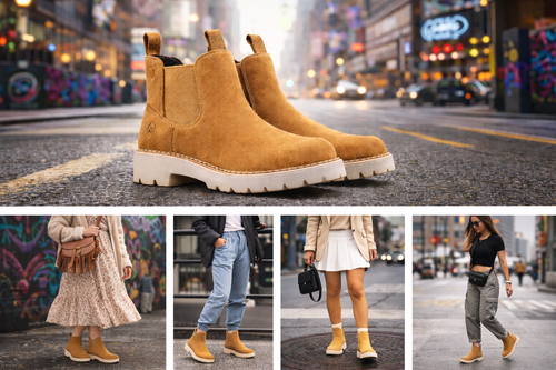 ARIAT womens Fatbaby Chelsea Western Boot (Wheat Suede)