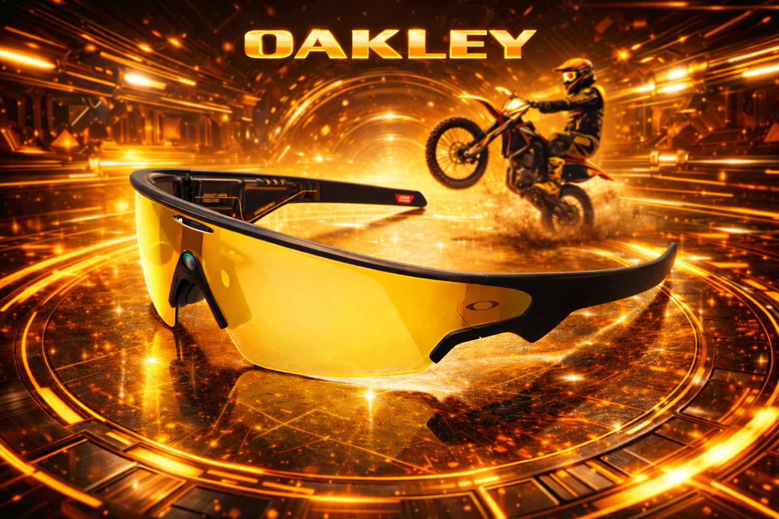 Oakley | Meta Vanguard with Meta AI, Audio, Photo, Video Compatibility - Black, Prizm™ 24K