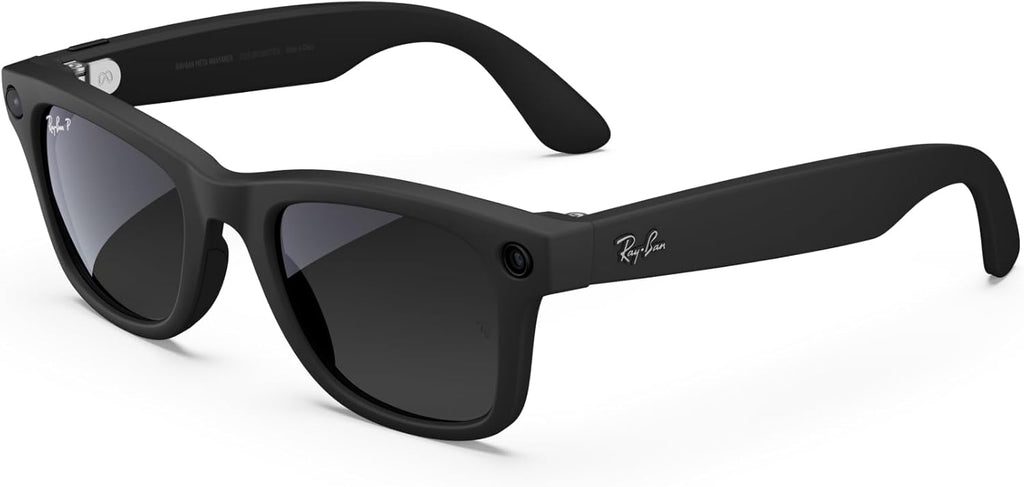 Ray-Ban Meta Glasses, Wayfarer - Matte Black/Polarized Gradient Graphite