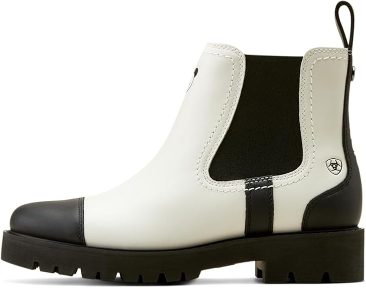 ARIAT Women's Wexford Lug Milton Menasco Boot - Colour: Black/Bright White