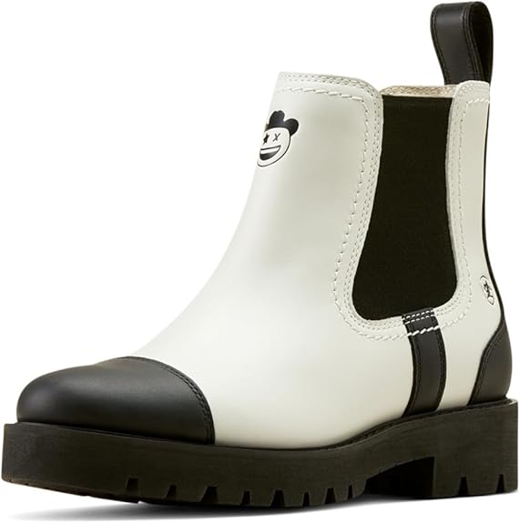 ARIAT Women's Wexford Lug Milton Menasco Boot - Colour: Black/Bright White