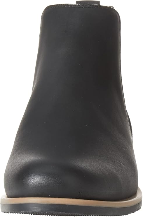 Amazon Essentials Men's Slip On Chelsea Ankle Boot - Black Faux Leather