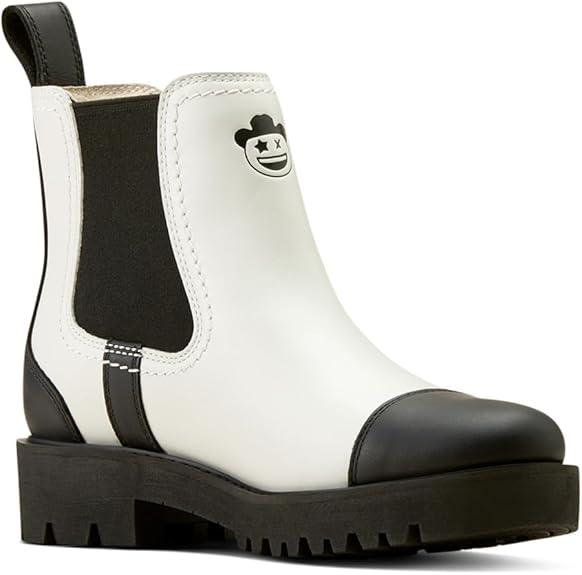ARIAT Women's Wexford Lug Milton Menasco Boot - Colour: Black/Bright White