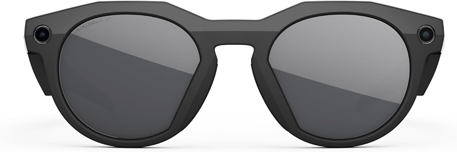 Oakley Meta HSTN, Black | Smart AI Glasses for Men, Women — Performance for Sports, Athletes — Camera, Audio, Video — 8 Hour Battery — 3K HD Resolution — Prizm™ Polarized Lenses