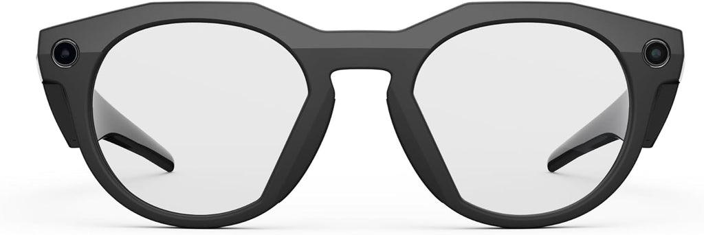Oakley Meta HSTN, Black | Smart AI Glasses for Men, Women — Performance for Sports, Athletes — Camera, Audio, Video — 8 Hour Battery — 3K HD Resolution — Clear Lenses