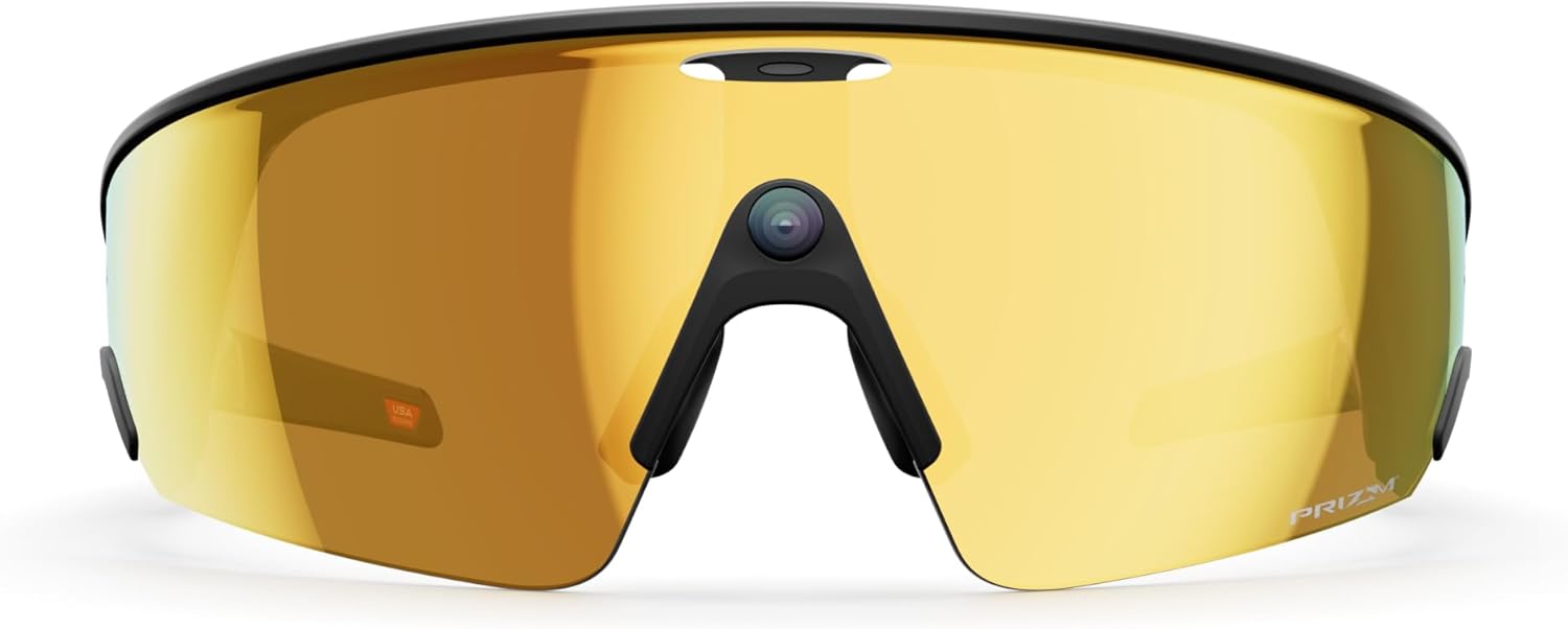Oakley | Meta Vanguard with Meta AI, Audio, Photo, Video Compatibility - Black, Prizm™ 24K