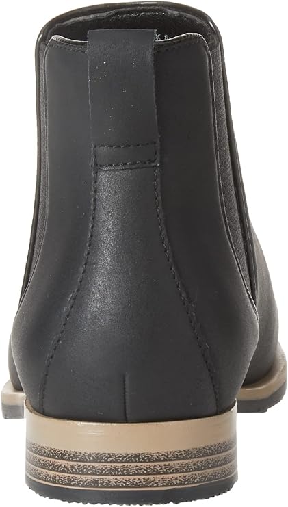 Amazon Essentials Men's Slip On Chelsea Ankle Boot - Black Faux Leather