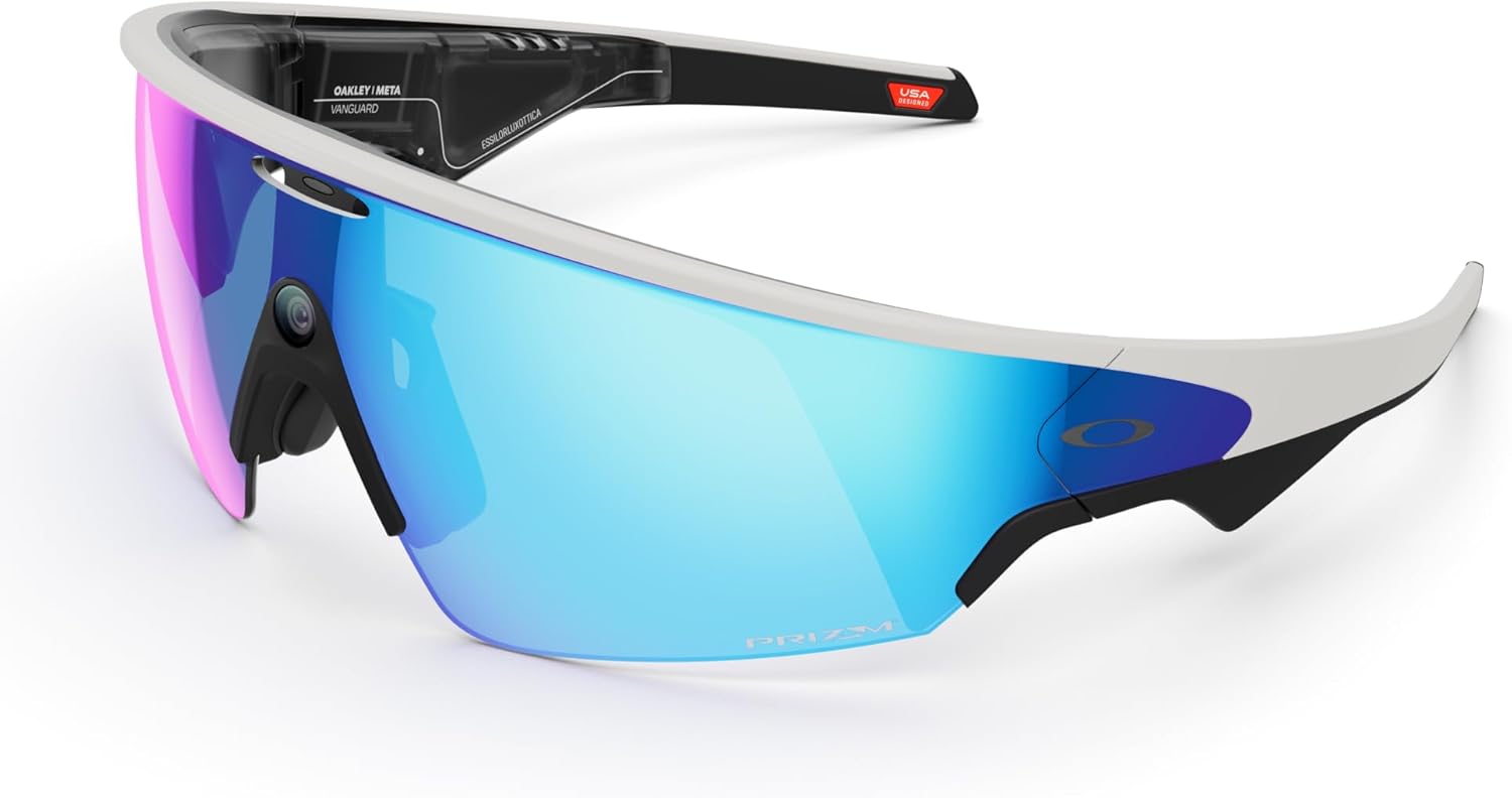Oakley | Meta Vanguard with Meta AI, Audio, Photo, Video Compatibility - Black, Prizm™ Road