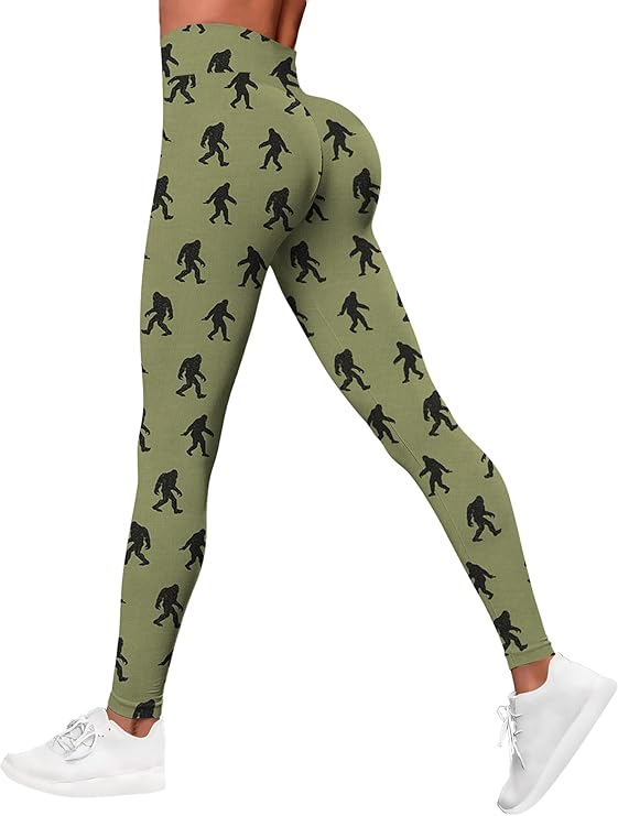 HIVICHI Printed Leggings (Yeti/Bigfoot)