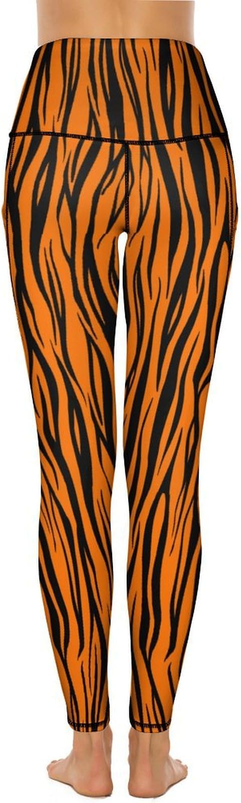Droeyroest - High Waisted Workout Leggings for Women (Tiger Print)