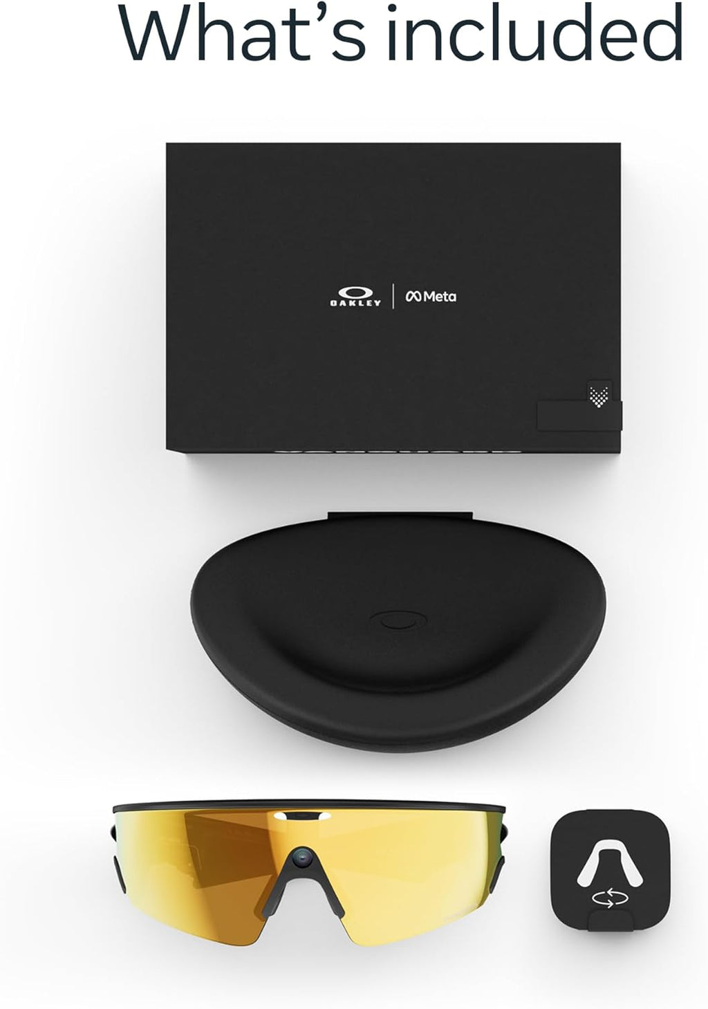 Oakley | Meta Vanguard with Meta AI, Audio, Photo, Video Compatibility - Black, Prizm™ 24K
