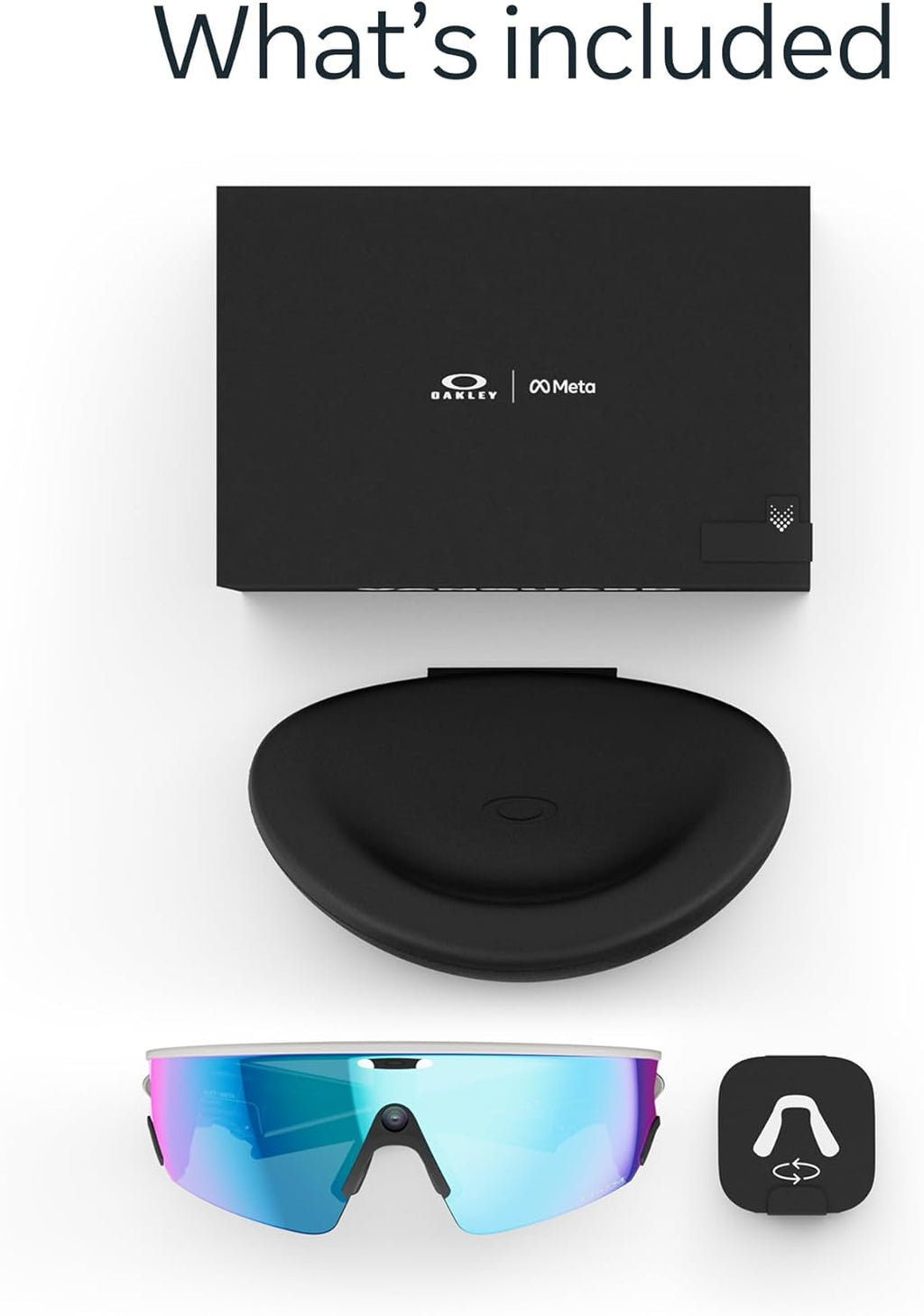 Oakley | Meta Vanguard with Meta AI, Audio, Photo, Video Compatibility - Black, Prizm™ Road
