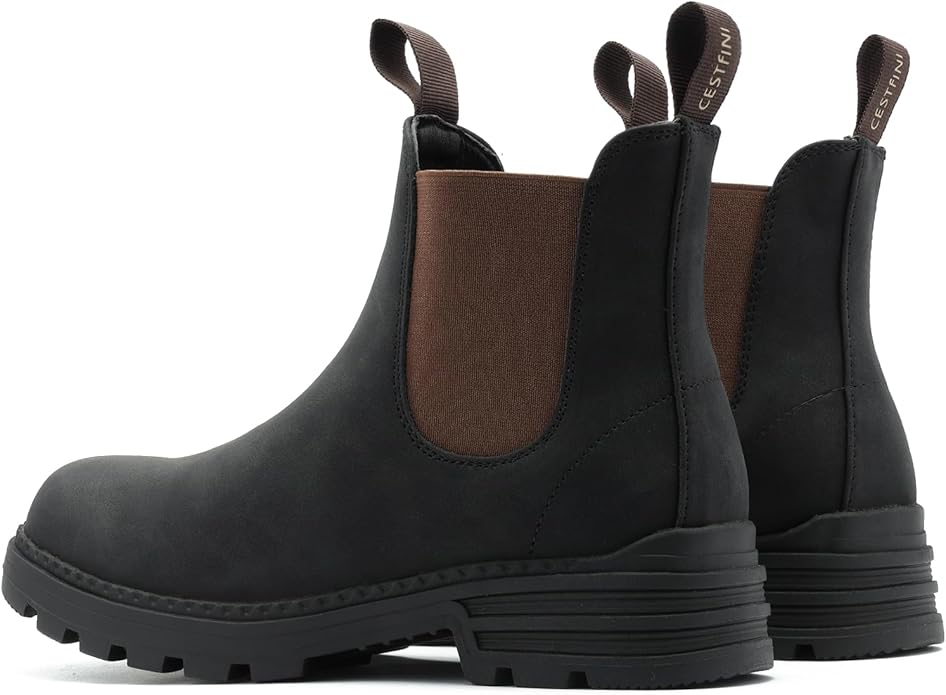 Cestfini Outdoor Chelsea Hiking Boots For Women (Matte Black)