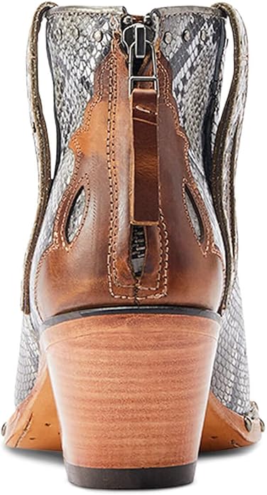 ARIAT womens Greeley Western Boot (Natural Snake)