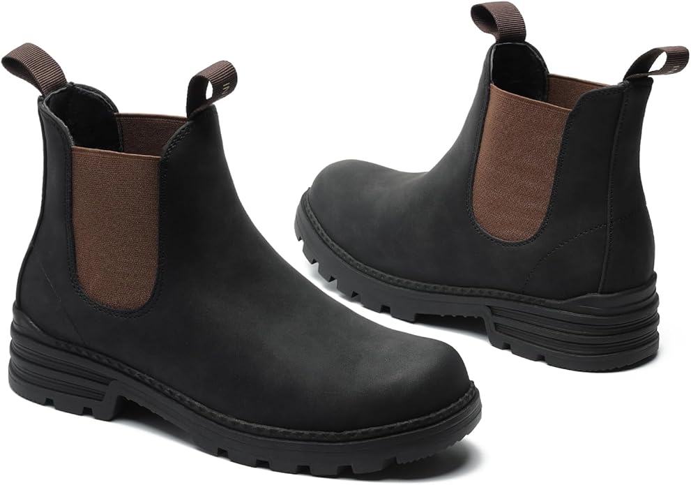 Cestfini Outdoor Chelsea Hiking Boots For Women (Matte Black)