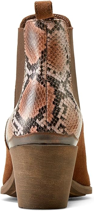 Ariat Women's Western Snake Print Boot by Ariat (Desert Snake Print/Coffee Suede)