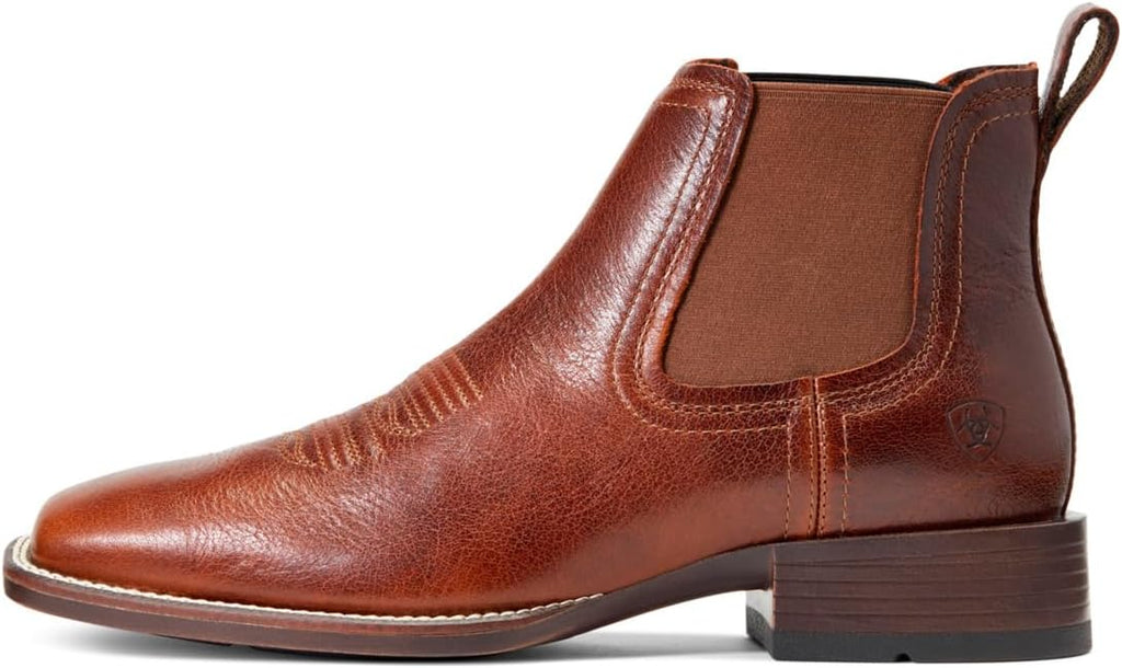 Ariat Mens Booker Ultra Square Toe Chelsea Boots - Royal Brown