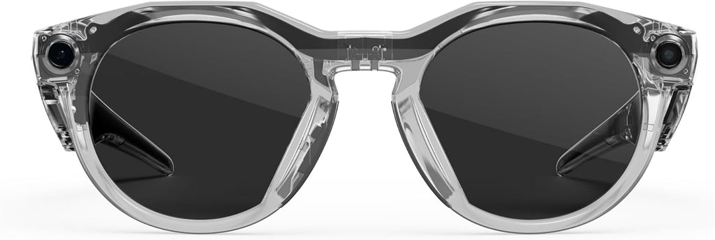 Oakley Meta HSTN, Clear | Smart AI Glasses for Men, Women — Performance for Sports, Athletes — Camera, Audio, Video — 8 Hour Battery — 3K HD Resolution — Clear to Grey Transitions® Lenses