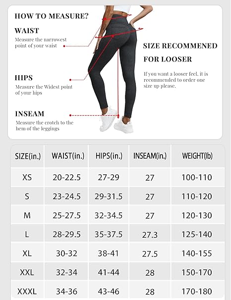 VOOVEEYA Curvy Womens Leggings, High Waisted Yoga Pants with Back Pockets (Charcoal)
