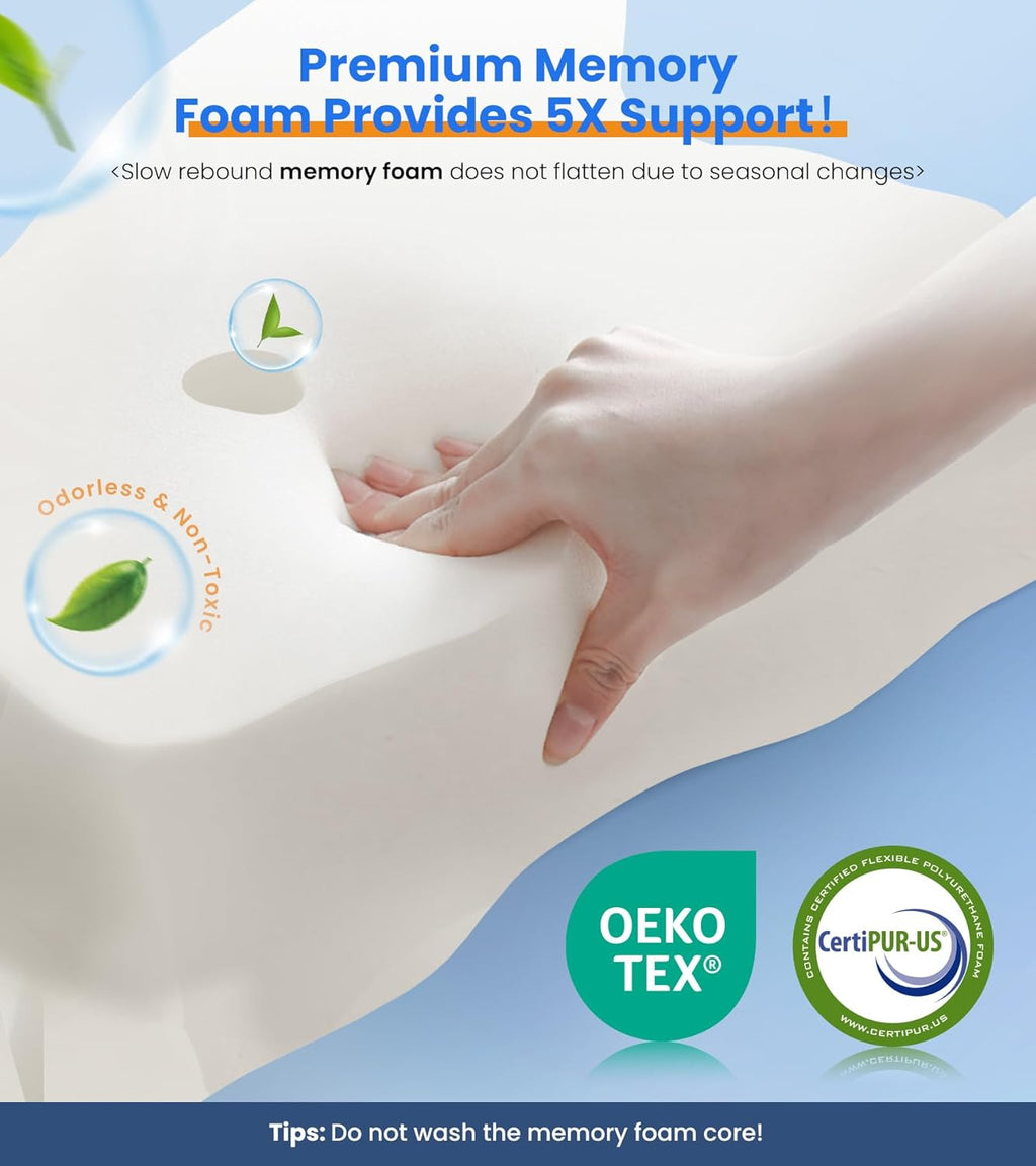 CozyPlayer - Ultra Pain Relief Cooling Pillow for Neck Support