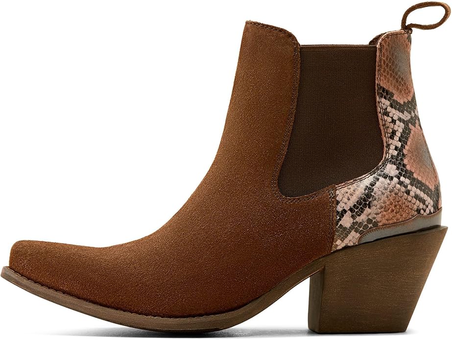 Ariat Women's Western Snake Print Boot by Ariat (Desert Snake Print/Coffee Suede)