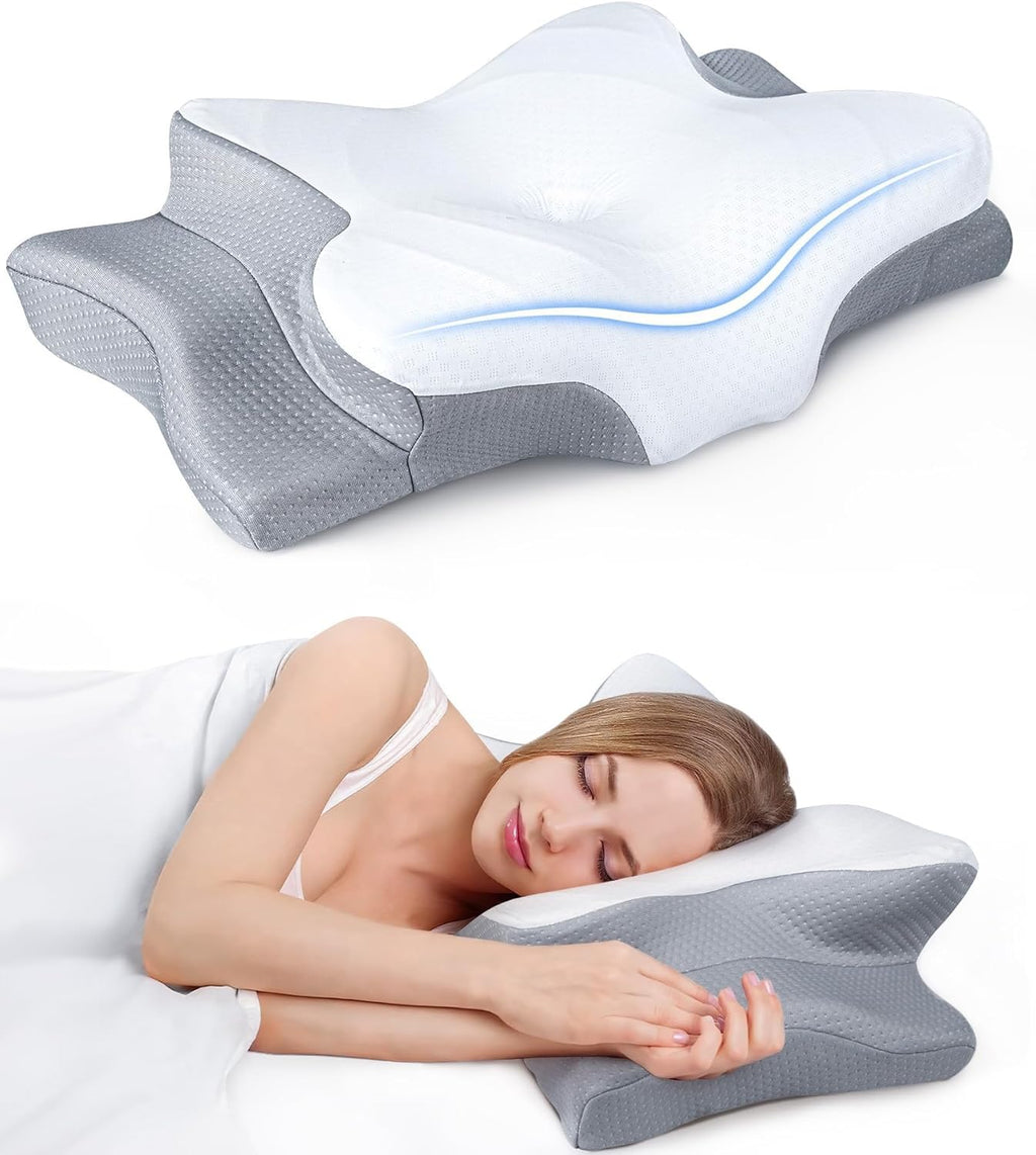 CozyPlayer - Ultra Pain Relief Cooling Pillow for Neck Support