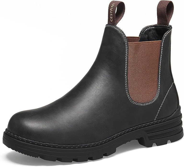 Cestfini Outdoor Chelsea Hiking Boots (Black)