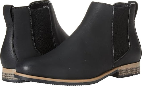 Amazon Essentials Men's Slip On Chelsea Ankle Boot - Black Faux Leather