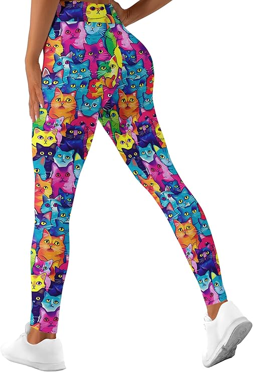 HIVICHI Printed Leggings (Kitty Cats)