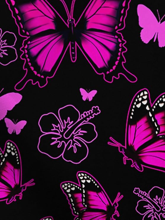 HIVICHI Printed Leggings (Purple Butterfly)