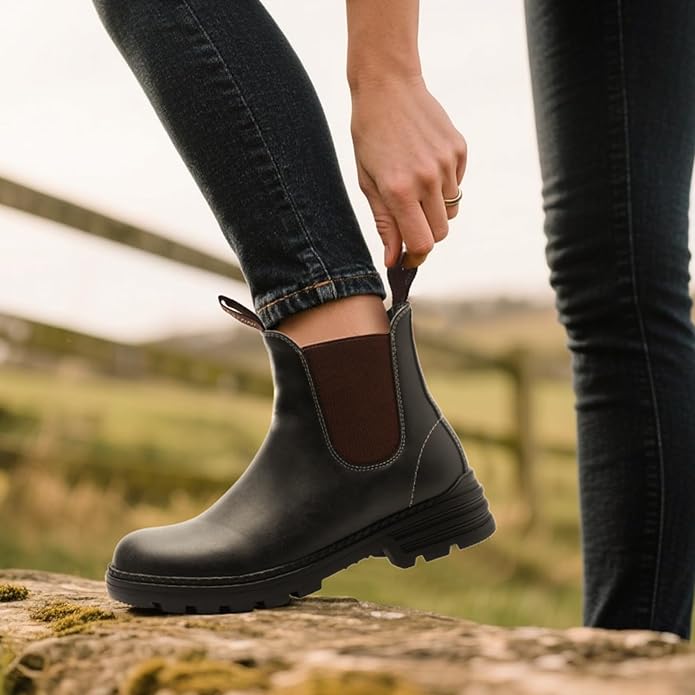 Cestfini Outdoor Chelsea Hiking Boots (Black)