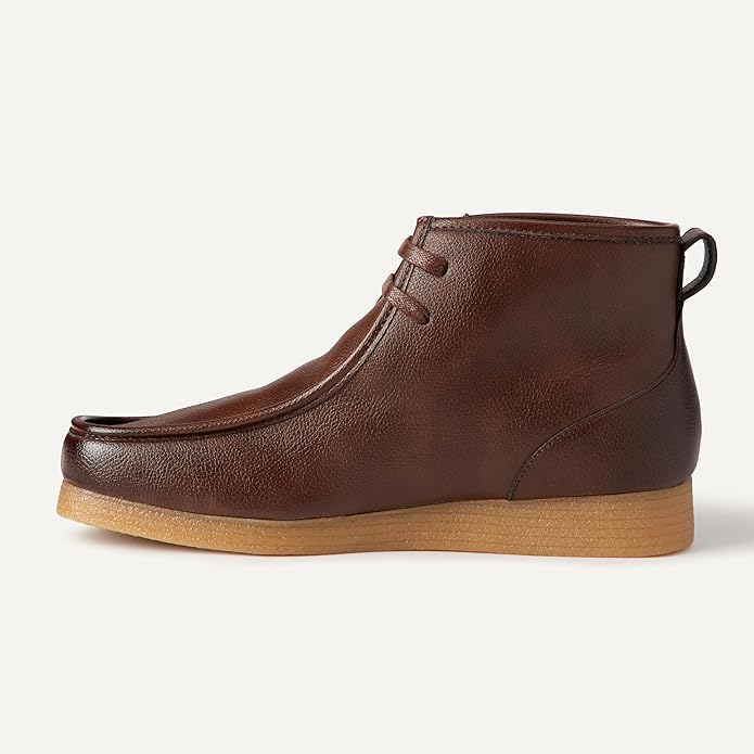 Amazon Essentials Men's Chukka Moc Toe Boots - Dark Brown