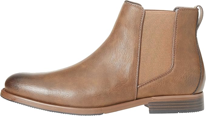 Amazon Essentials Men's Slip On Chelsea Ankle Boot - Chestnut Brown