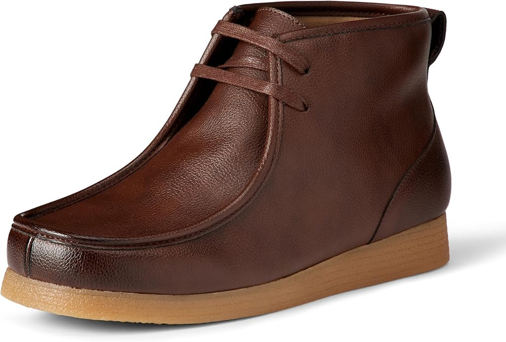 Amazon Essentials Men's Chukka Moc Toe Boots - Dark Brown