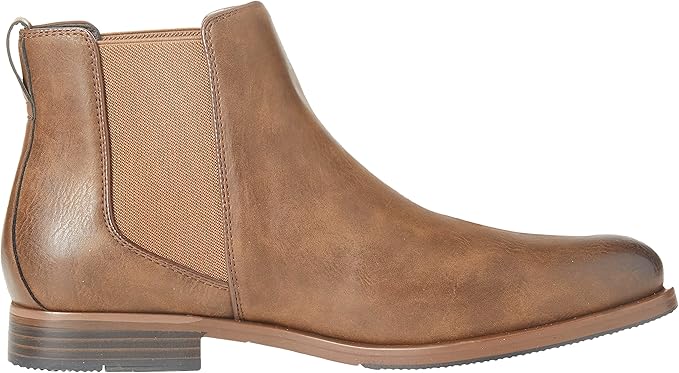 Amazon Essentials Men's Slip On Chelsea Ankle Boot - Chestnut Brown