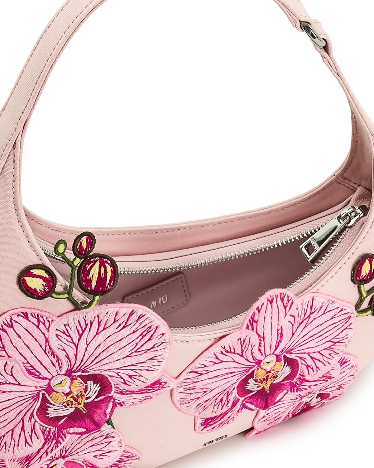 JW PEI Women's Harlee Orchid Embroidered Shoulder Bag - Pink
