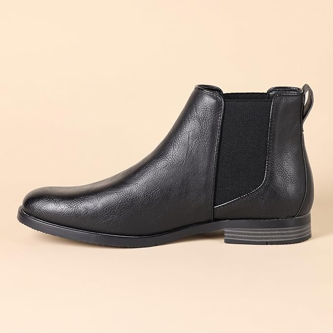 Amazon Essentials Men's Slip On Chelsea Ankle Boot - Black