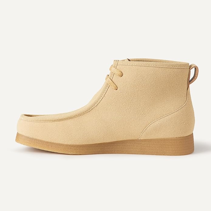 Amazon Essentials Men's Chukka Moc Toe Boots - Sand Faux Suede