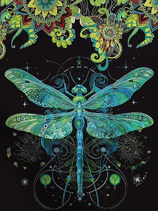 HIVICHI Printed Leggings (Dragonfly Hibiscus)