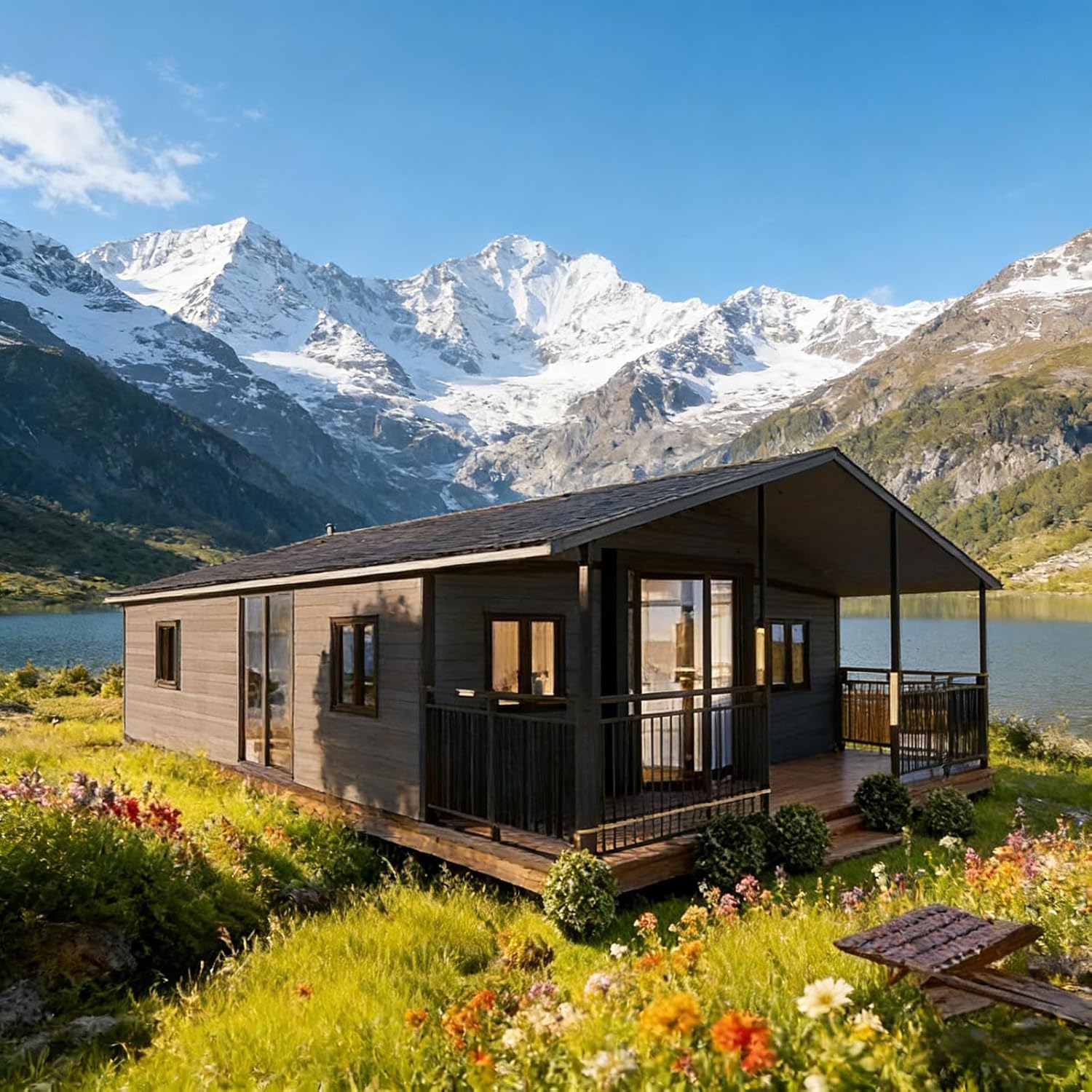 Prefab Homes Expandable Mobile Home 40ft Structure for Job Site Housing Vacation Stay Multi Purpose Living Solution with Reliable Performance