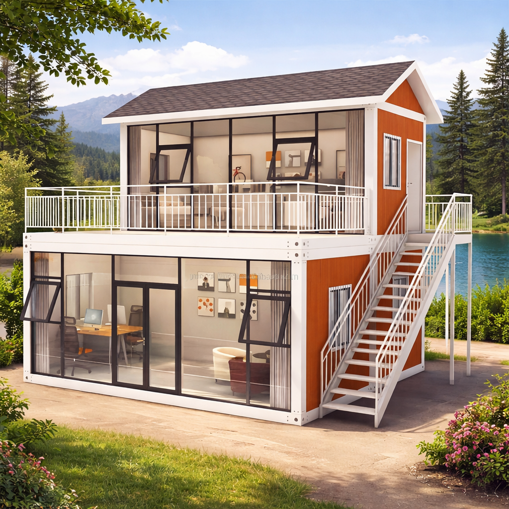 40FT Double Story Folding Home – Luxury Prefabricated Container House