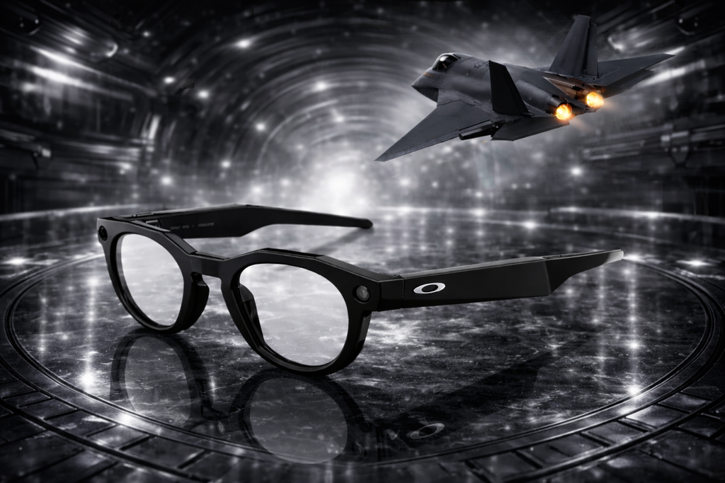 Oakley Meta HSTN, Black | Smart AI Glasses for Men, Women — Performance for Sports, Athletes — Camera, Audio, Video — 8 Hour Battery — 3K HD Resolution — Clear Lenses